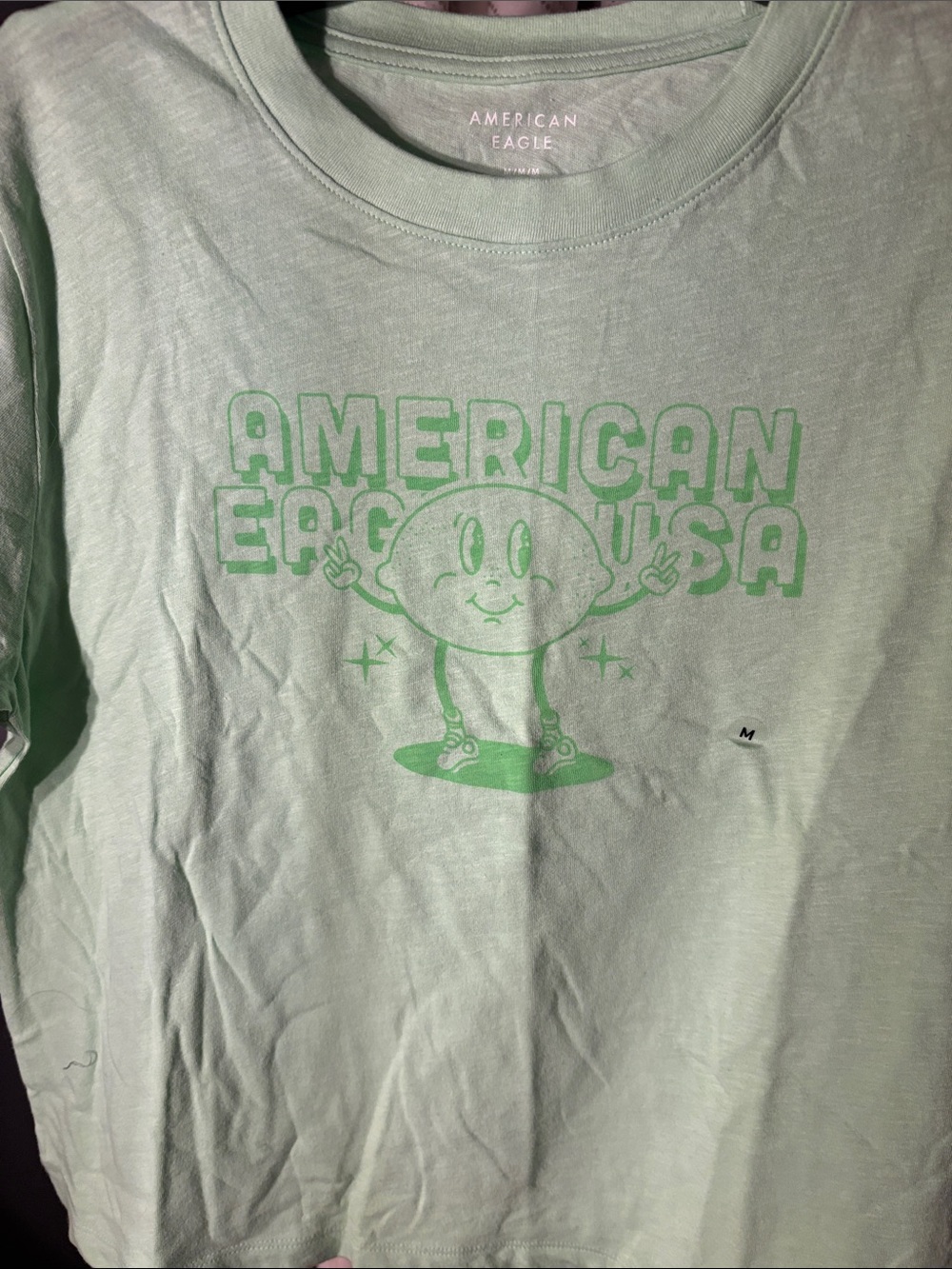 American Eagle Outfitters Neon Green Graphic Tee - Picture 4 of 6